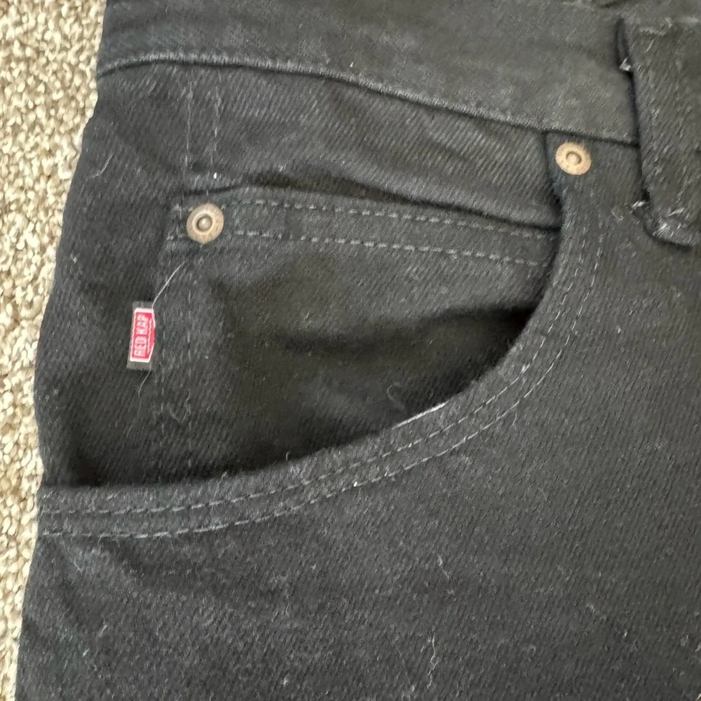 Black Denim Work Jeans - Picture 2 of 5
